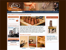 Tablet Screenshot of clayworkssupplies.com